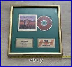 RARE CHARLIE MAJOR CRIA CERTIFIED FRAMED GOLD RECORD AWARD The Other Side