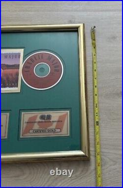 RARE CHARLIE MAJOR CRIA CERTIFIED FRAMED GOLD RECORD AWARD The Other Side