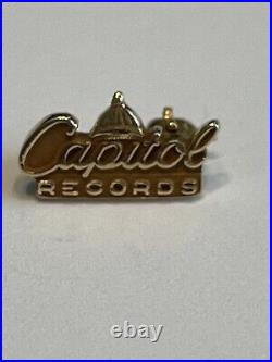 RARE Capitol Records Vintage 10K Gold Employee Award Pin Badge