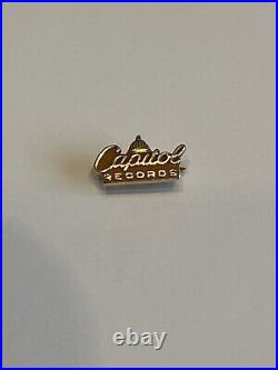 RARE Capitol Records Vintage 10K Gold Employee Award Pin Badge