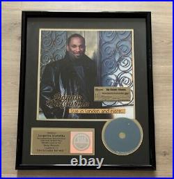 RARE DONNIE McCLURKIN RIAA CERTIFIED FRAMED GOLD RECORD AWARD GOSPEL RARE