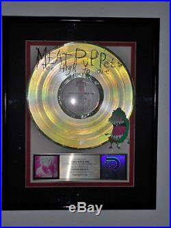 RARE Meat Puppets Too High To Die GOLD RIAA AWARD Record London Records, Top Hit