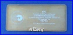 RARE Nirvana Nevermind German Gold Record Award Presented 2 Geffen International