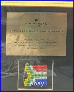 RARE! The Killers Official Multiple Gold Record Award to David Keuning