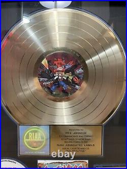 REDMAN Malpractice Gold Record Award RIAA to (Wes Party Johnson) RARE
