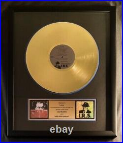 REM R. E. M Lifes Rich Pageant LP, Cassette Gold Non RIAA Record Award I. R. S