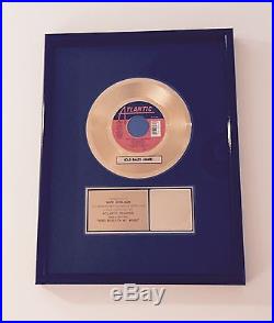 RIAA Bette Midler Gold Sales Award 45 Atlantic Records Wind Beneath My Wings