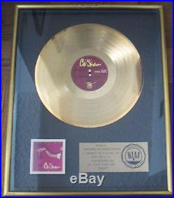 RIAA Cat Stevens Izitso Gold Record Award