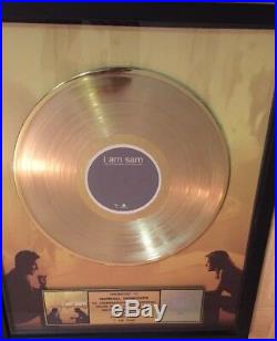 RIAA Certified Gold Record Award I Am Sam Original Soundtrack Framed The Beatles