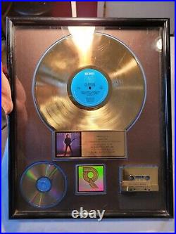 RIAA Certified Joe Satriani FLYING IN A BLUE DREAM 500k SOLD AWARD TISHA FEIN LP