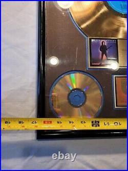 RIAA Certified Joe Satriani FLYING IN A BLUE DREAM 500k SOLD AWARD TISHA FEIN LP