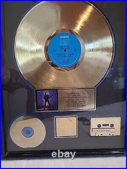 RIAA Certified Joe Satriani FLYING IN A BLUE DREAM 500k SOLD AWARD TISHA FEIN LP