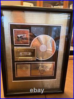 RIAA Gold Award Plaque Blessid Union Of Souls Home Framed CD Cassette