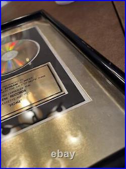 RIAA Gold Award Plaque Blessid Union Of Souls Home Framed CD Cassette