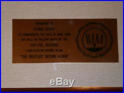 RIAA Gold Award The Beatles Second Album Awarded To Ringo Starr