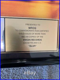 RIAA Gold Not Platinum Record Award Blur