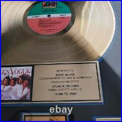 RIAA Gold Record Award EN VOGUE Born To Run 1990 RARE FIND-Debut Album