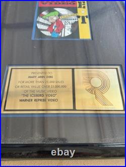 RIAA Gold Record Award Ice T The Iceberg Video