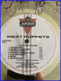 RIAA Gold Record Award Meat Puppets Too High To Die Presented To KZRR 17x21