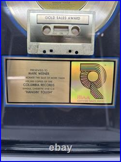 RIAA Gold Record Award New Kids On The Block Hangin' Tough Columbia 1989 RIAA Gold Record Award New Kids On The Block Hangin' Tough Columbia 1989