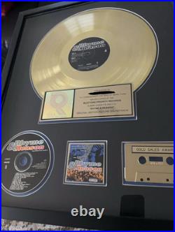 RIAA Gold Record Award Rhyme & Reason Soundtrack presented to famous Rap Artist RIAA Gold Record Award Rhyme & Reason Soundtrack presented to famous Rap Artist