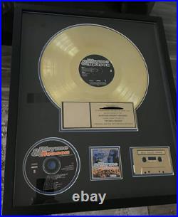 RIAA Gold Record Award Rhyme & Reason Soundtrack presented to famous Rap Artist RIAA Gold Record Award Rhyme & Reason Soundtrack presented to famous Rap Artist