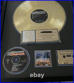 RIAA Gold Record Award Rhyme & Reason Soundtrack presented to famous Rap Artist RIAA Gold Record Award Rhyme & Reason Soundtrack presented to famous Rap Artist