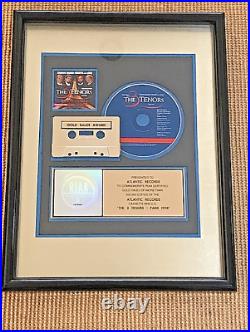 RIAA Gold Record Award-The 3 Tenors 1998-Perfect Condition