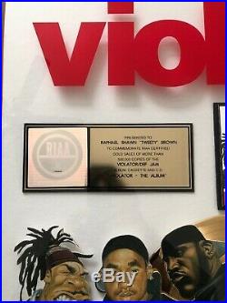 RIAA Gold Record Award Violator The Album Rare VTG Big Pun Busta Fat Joe Q-Tip