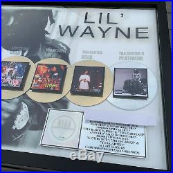 RIAA Platinum Gold Award Plaque Record Lil Wayne Tha Carter Lights Out