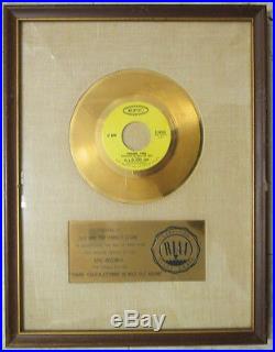 RIAA Sly & The Family Stone Thank You Gold Record Award-Presented to the Band