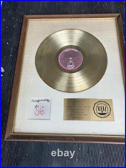 RIAA White Matte Gold Record Award 1973 Gladys Knight & The Pips Midnight Train