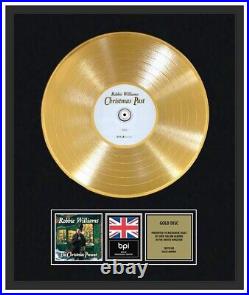ROBBIE WILLIAMS CD Gold Disc LP Vinyl Record Award THE CHRISTMAS PRESENT