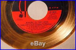Roberta Flack Donny Hatahway Original Riaa Gold Record Award Where Is The Love