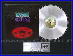 RUSH 2112 Platinum LP Record Award rare gold cd disc collectible gift