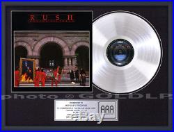 RUSH MOVING PICTURES PLATINUM LP RECORD AWARD gold riaa format cd disc rare