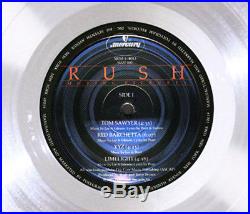 RUSH MOVING PICTURES PLATINUM LP RECORD AWARD gold riaa format cd disc rare