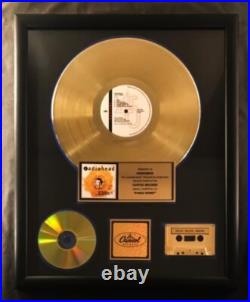 Radiohead Pablo Honey LP Cassette CD Gold Non RIAA Record Award Capitol Records Radiohead Pablo Honey LP Cassette CD Gold Non RIAA Record Award Capitol Records