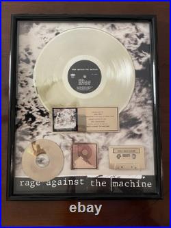 Rage Against The Machine RIAA Gold Record Award Rage Against The Machine Rare Rage Against The Machine RIAA Gold Record Award Rage Against The Machine Rare