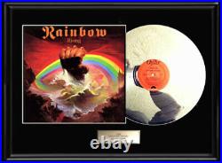 Rainbow Rising White Gold Silver Platinum Toned Dio Lp Record Non Riaa Award