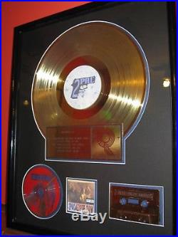 Rare 2pac Riaa Gold Record Award 2pacalypse Now Tupac Shakur Makaveli Tupac