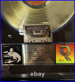 Rare Frank Sinatra RIAA Gold Record Award Ol' Blue Eyes Is Back Authentic