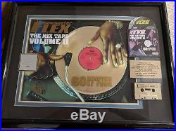 Rare Funkmaster flex gold record 28''x 22'' Rap Music Award Mixtape Vol 2 RIAA