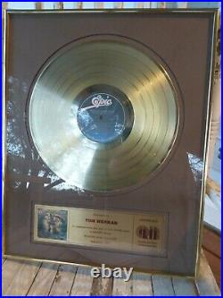 Rare Gold Award Record album Molly Hatchet Flirtin' With Disaster Tom Werman