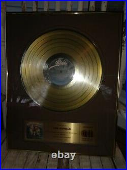 Rare Gold Award Record album Molly Hatchet Flirtin' With Disaster Tom Werman