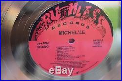 Rare MichelLe Self-Titled Album RIAA 500K Sales Gold Record Award Ruthless