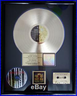 Rare RIAA Gold Award Presented To Michael Jackson For Blood On The Dancefloor