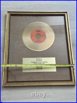 Rare Vintage DONNA FARGO Funn Face Framed Gold Record Award Non-RIAA