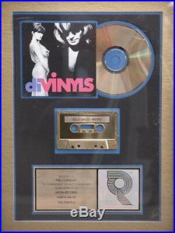 Rare Vtg 90s Divinyls GOLD SALE AWARD 500,000 Virgin Records RIAA Cassette CD