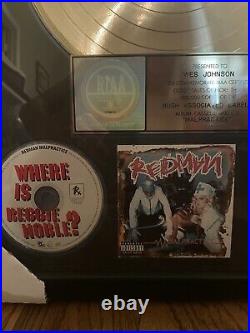 Redman Malpractice Gold Record RIAA Award presented to Def Jam Exec (Rare)